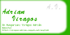adrian viragos business card